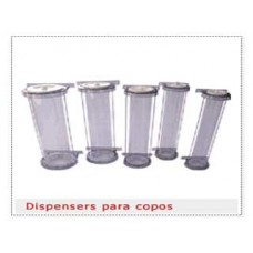 PORTA COPOS ACRÍLICO/INOX PARA CAFÉ